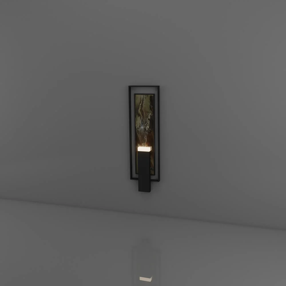 Wall Light Rect Marble