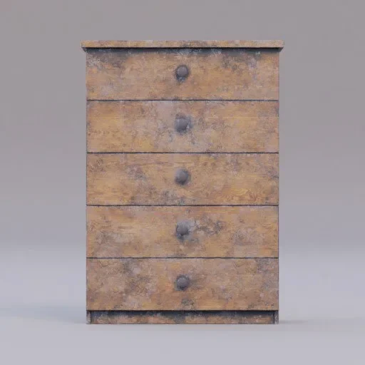 Small Wooden Cabinet Dirty