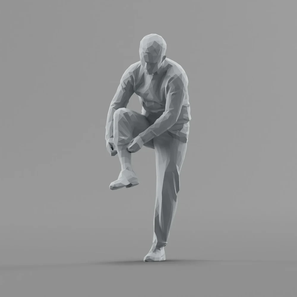 Lowpoly Male Standing