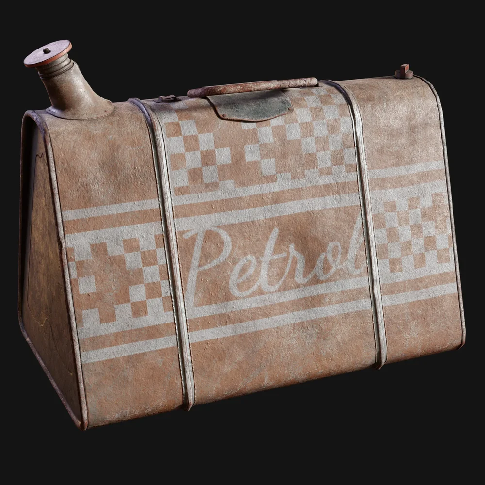 Postwar Civilan 20l Triangular Jerrycan