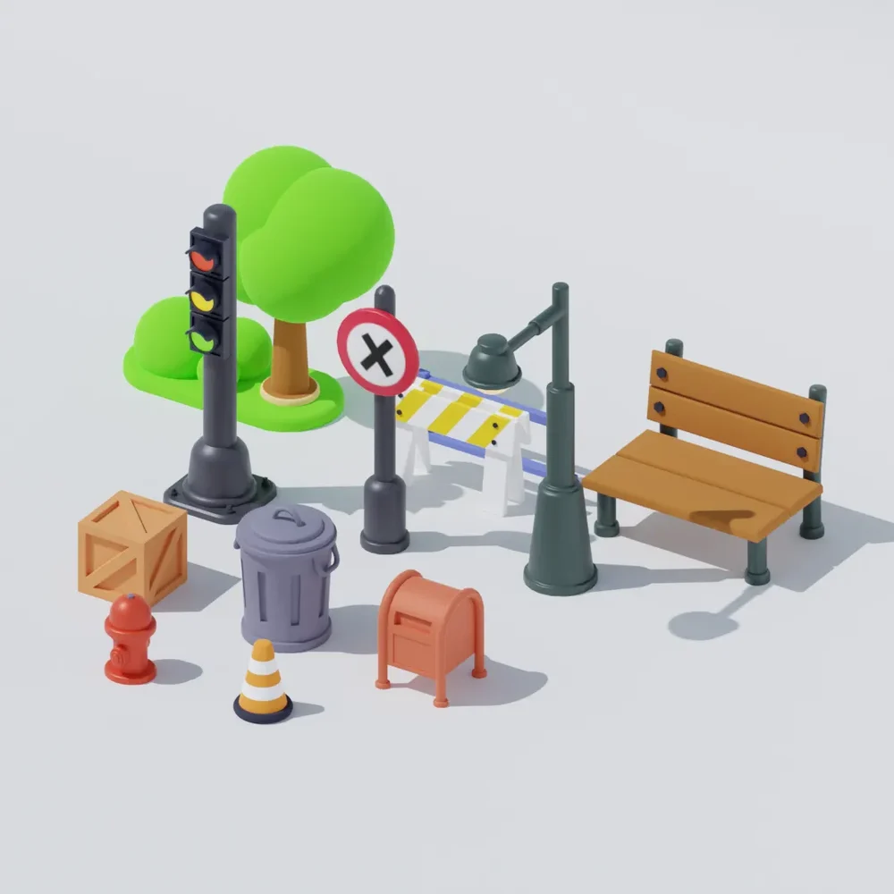 Low Poly Street Pack