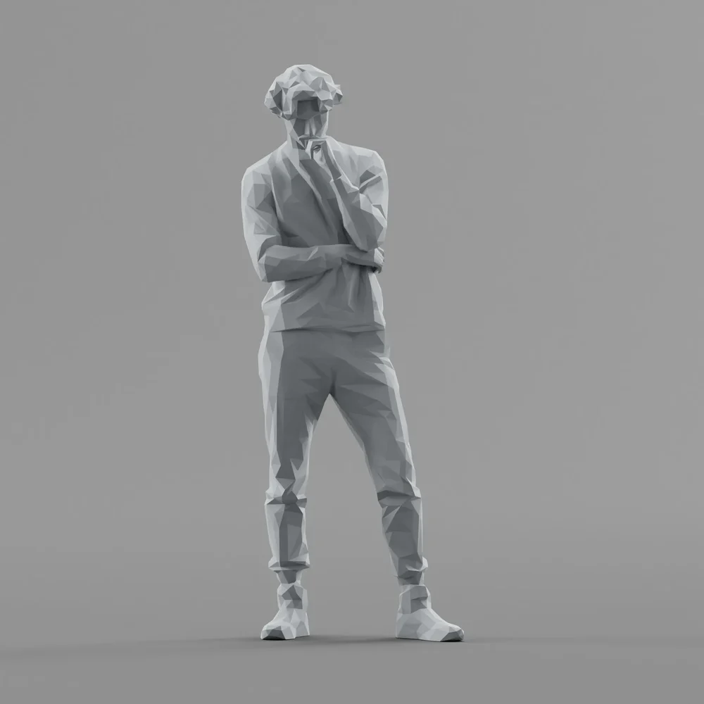 Lowpoly Male Standing