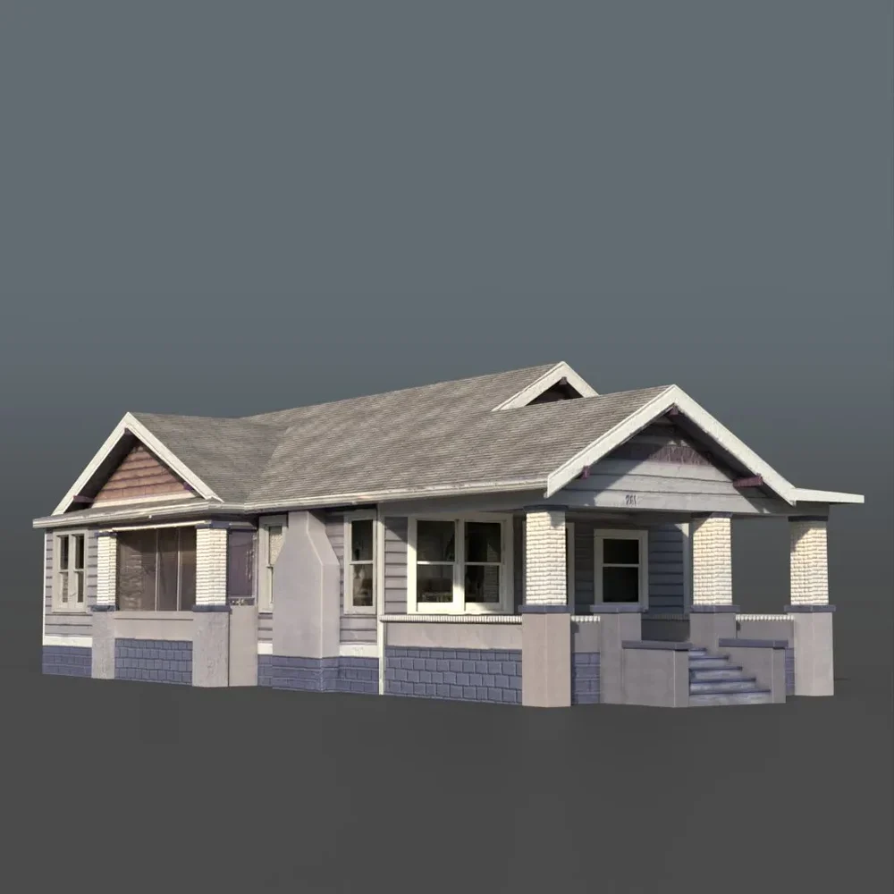 Bg Buildings - One Story Craftsman House