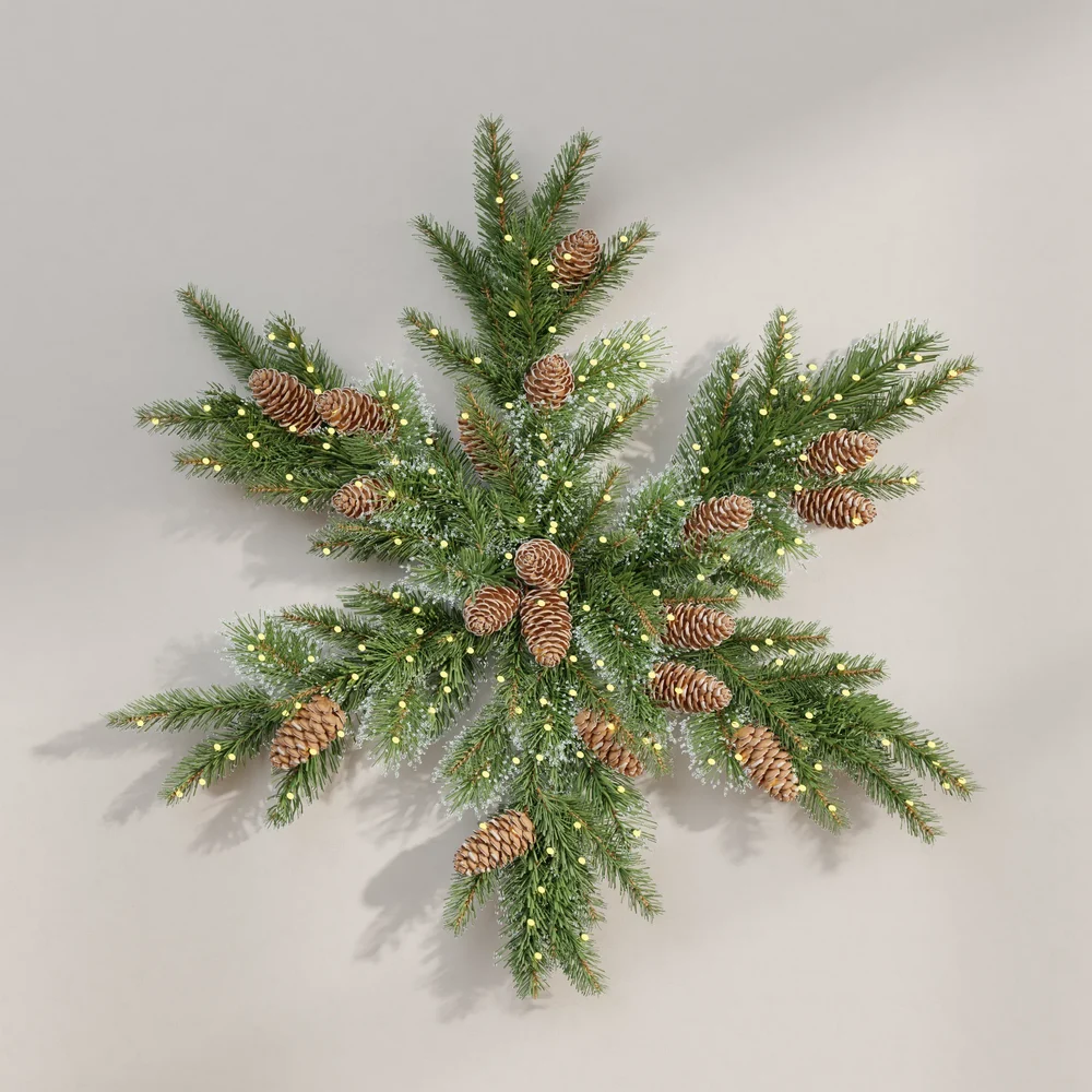 Snowflake Pine Star