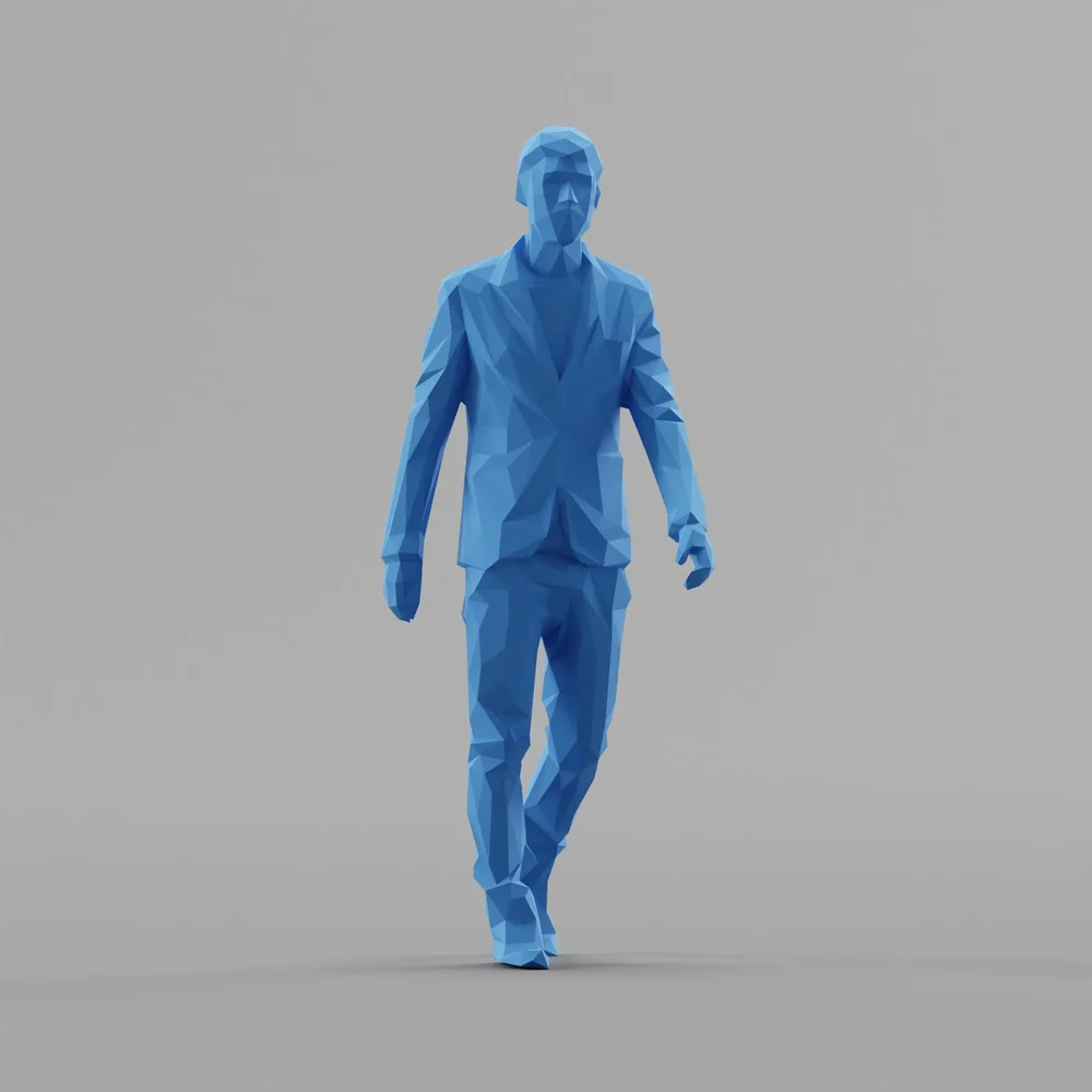 Lowpoly Male Walking