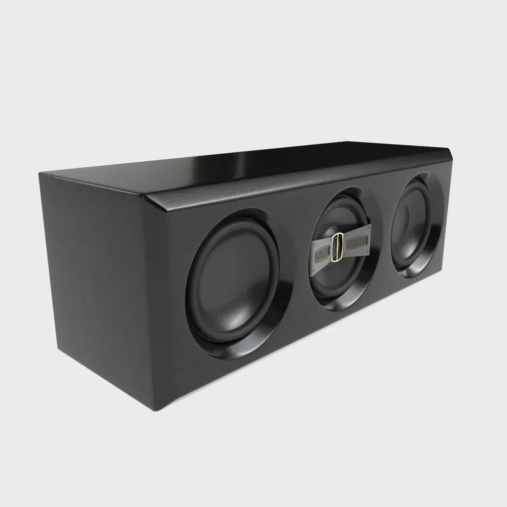 Hifi Central Speaker Black Wood