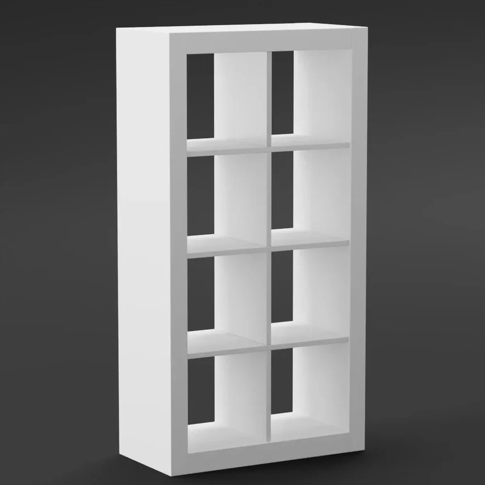 Ikea Style Shelf With 8 Subjects