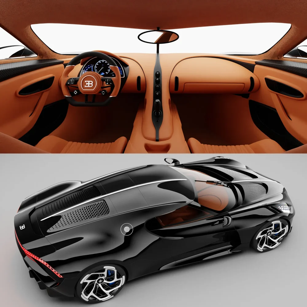 Bugatti La Voiture Noire(Rigged)