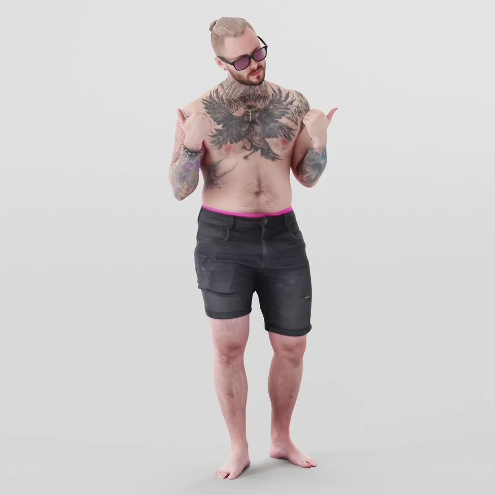 Urban People With Tattoos Standing