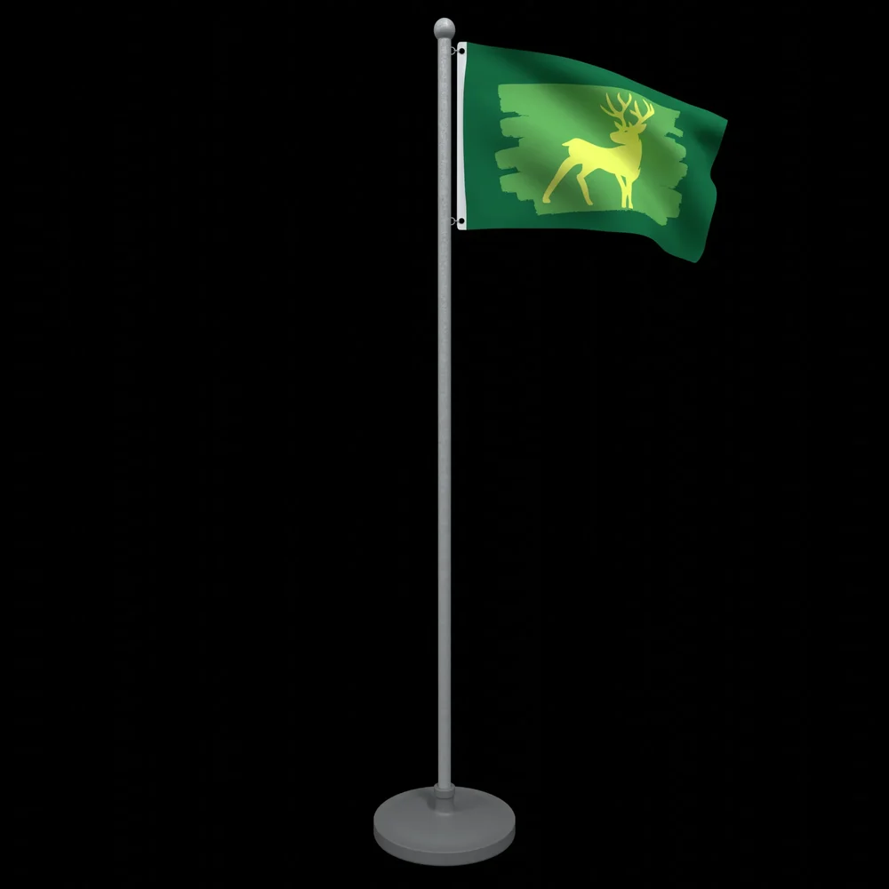 Animated Deer Flag