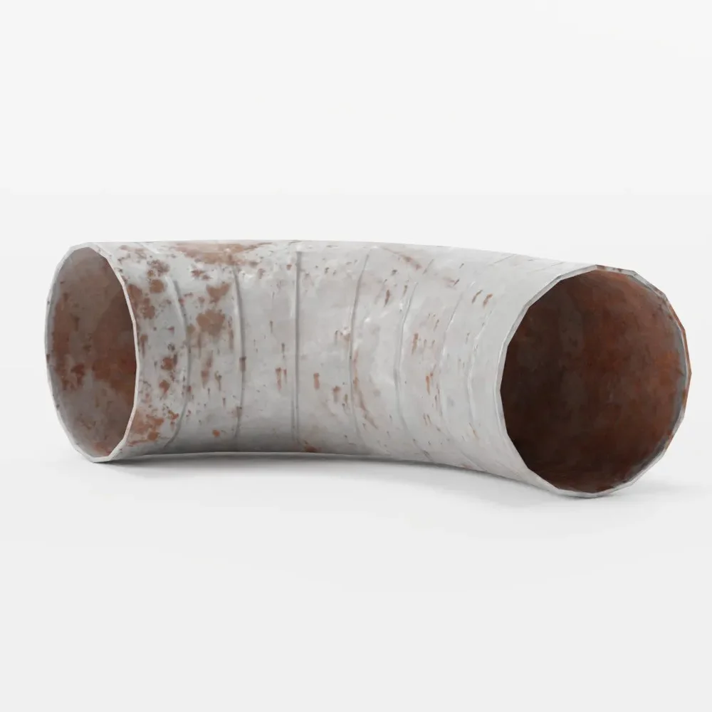 Ventilation Round Pipe Big Angle
