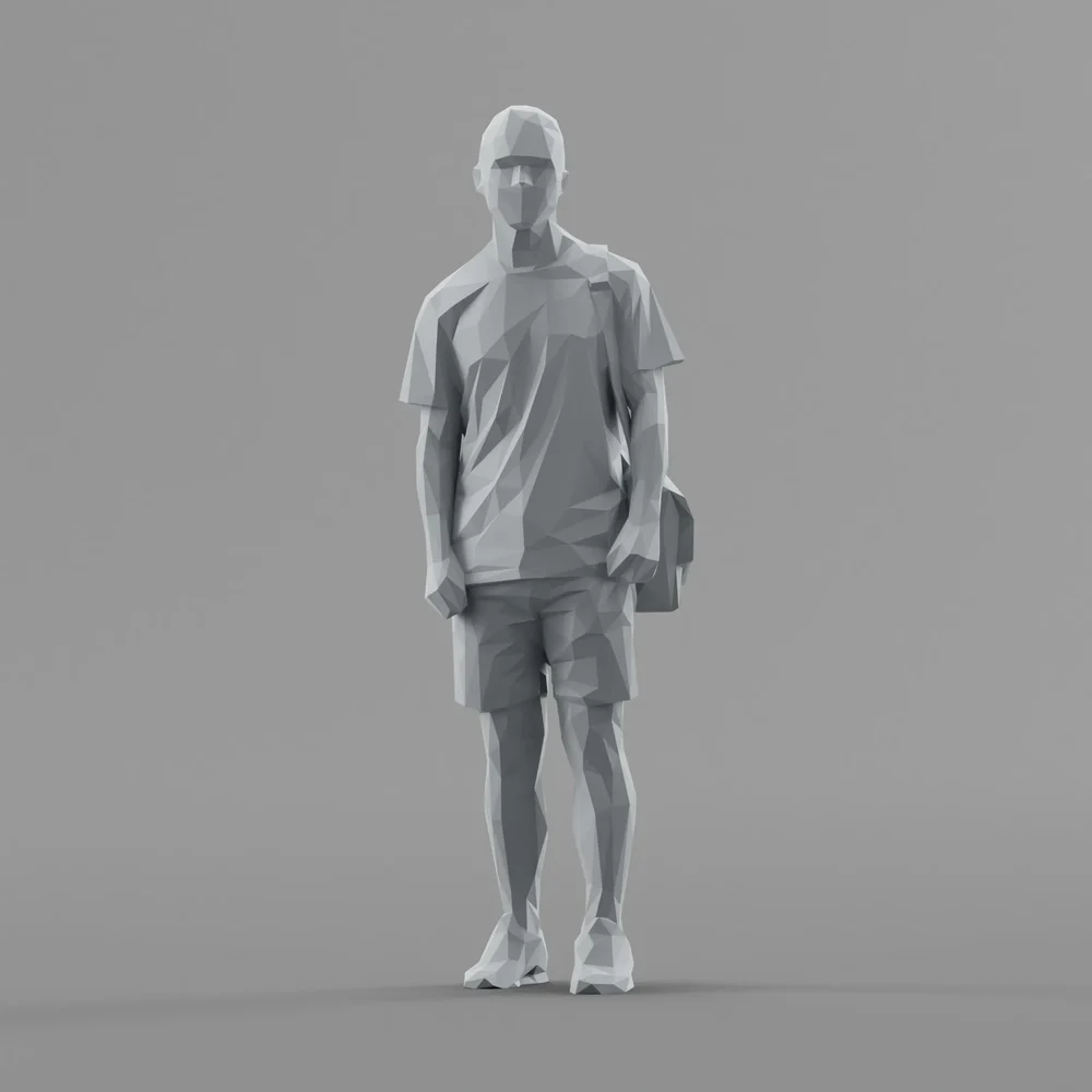 Lowpoly Male Standing