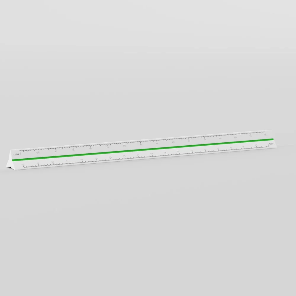 Scale Ruler 30 Cm (White)