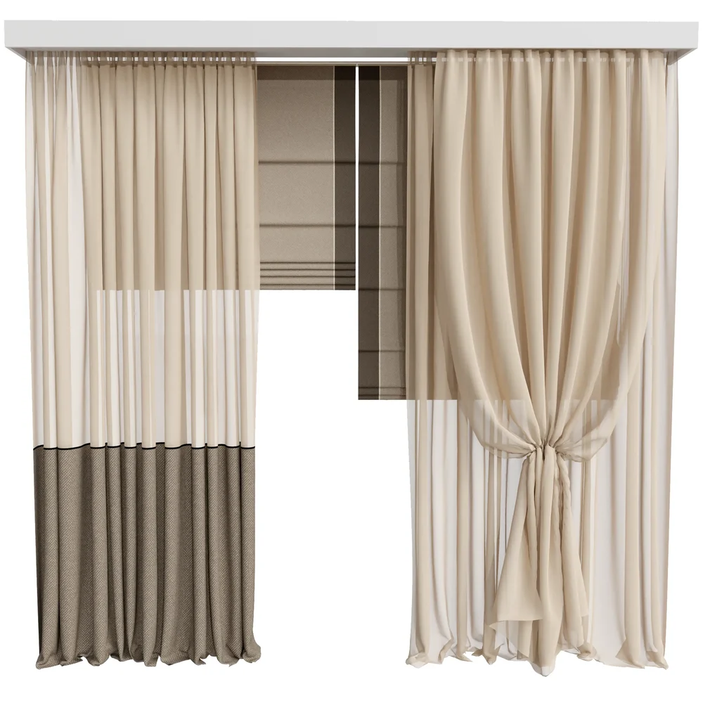 Mi Silk And Cotton Curtain Set