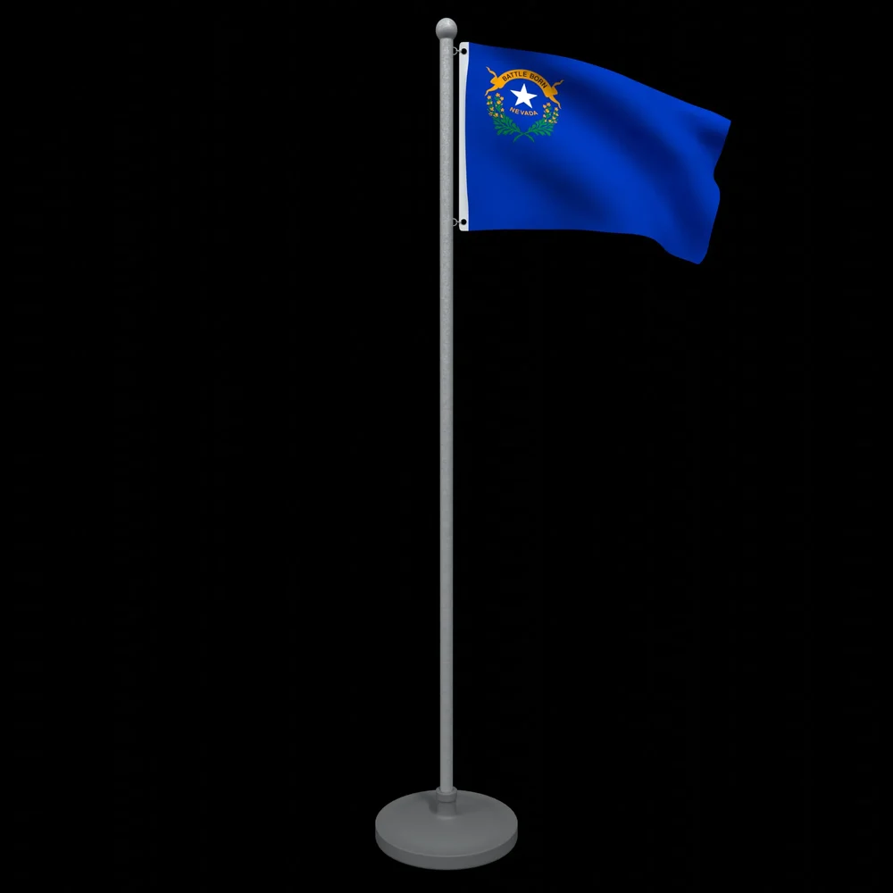 Animated Flag Of Nevada State
