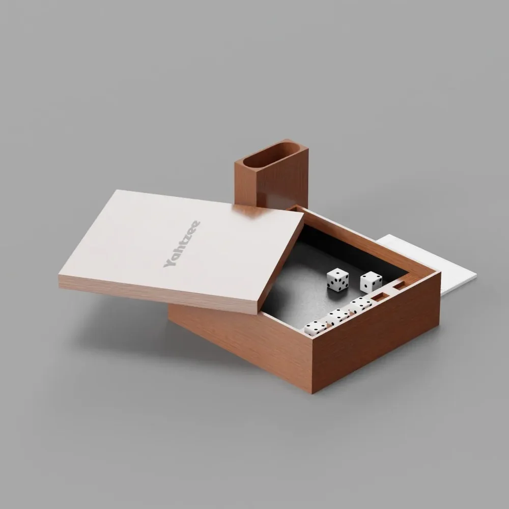 Rare Wood Yahtzee Game