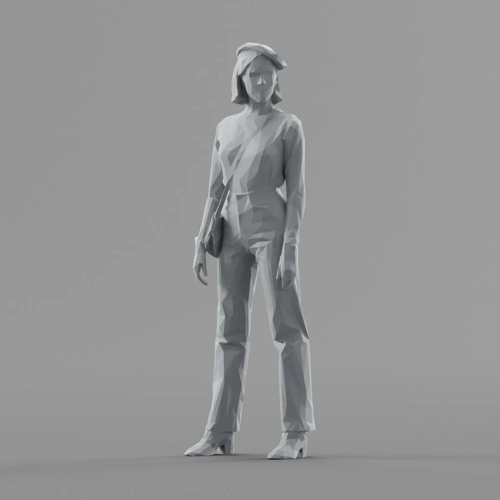 Lowpoly Female Standing