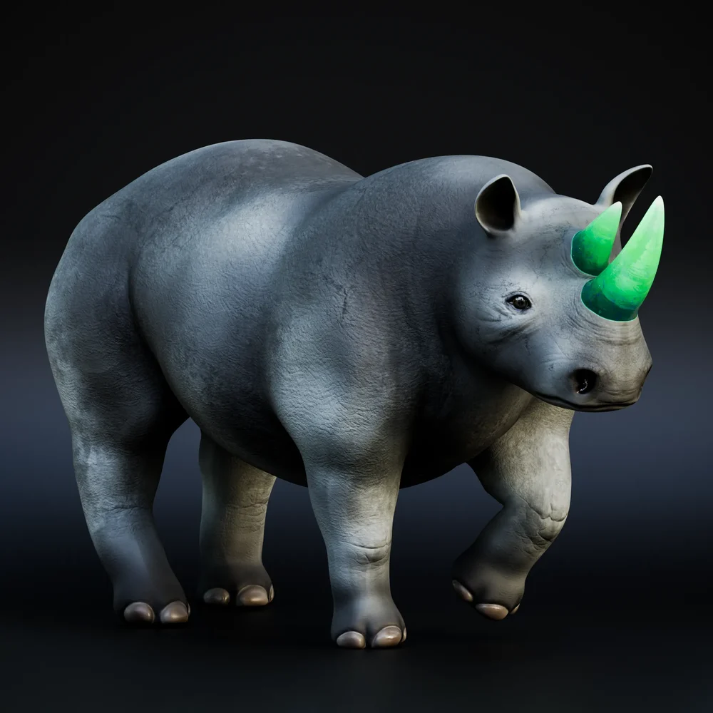 Rhino Emerald (Rigged)