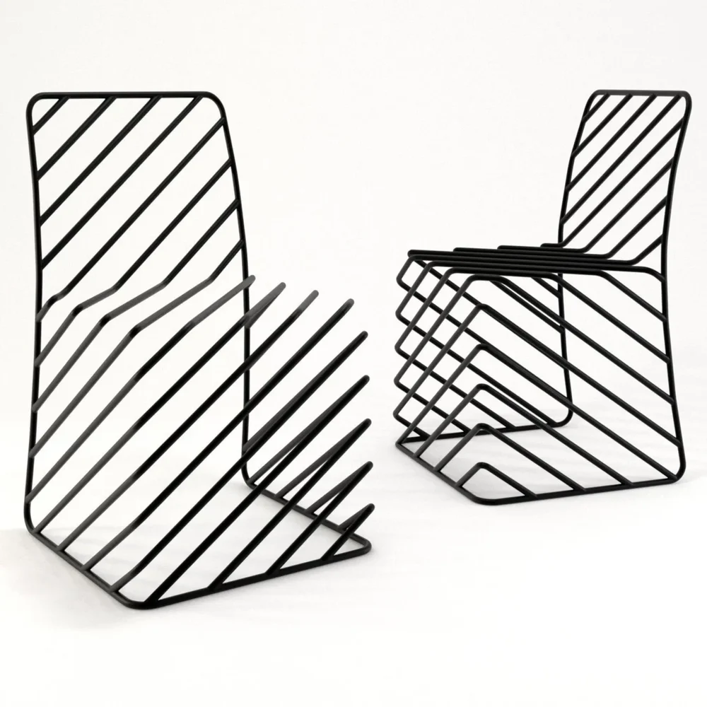 Thin Black Lines Chair