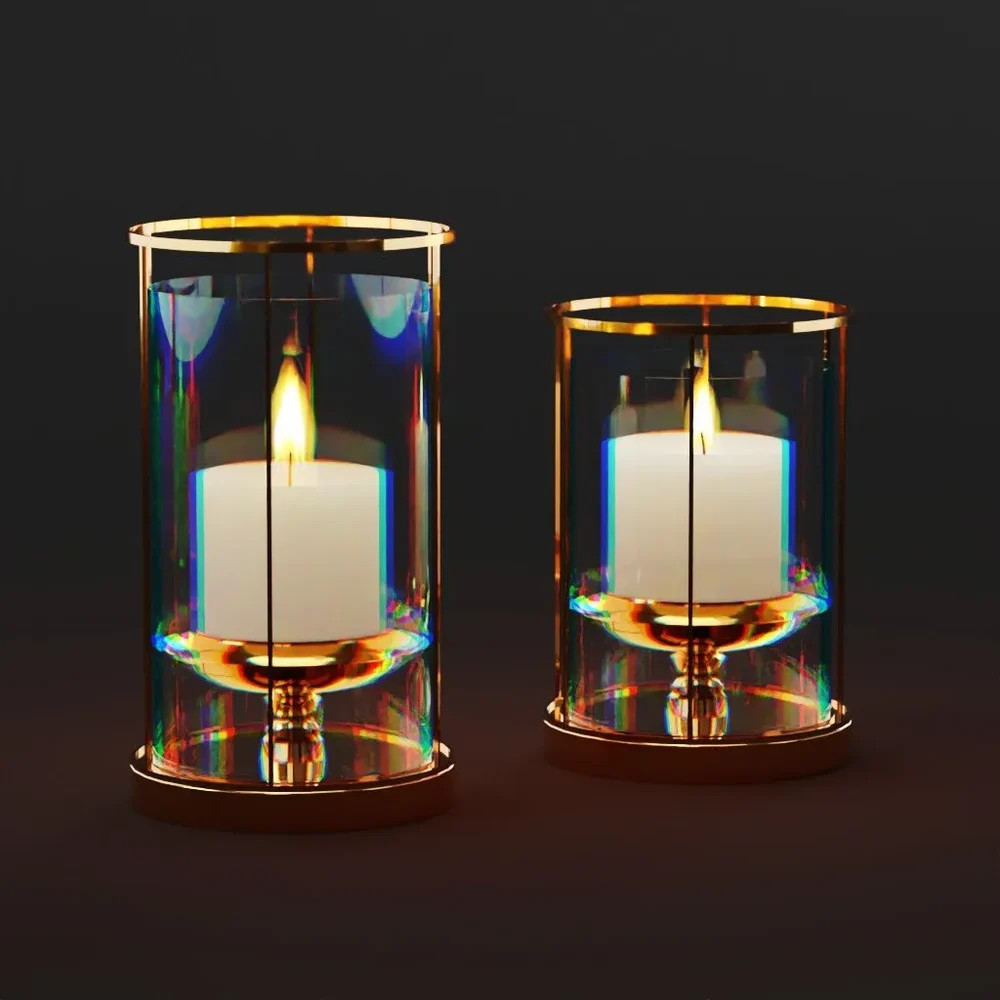 Golden Candle Vase