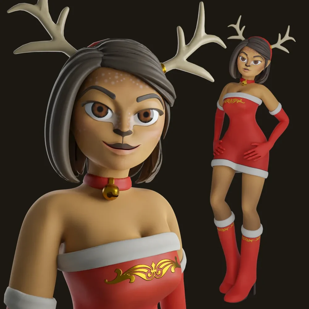 The Girl In The Deer Costume