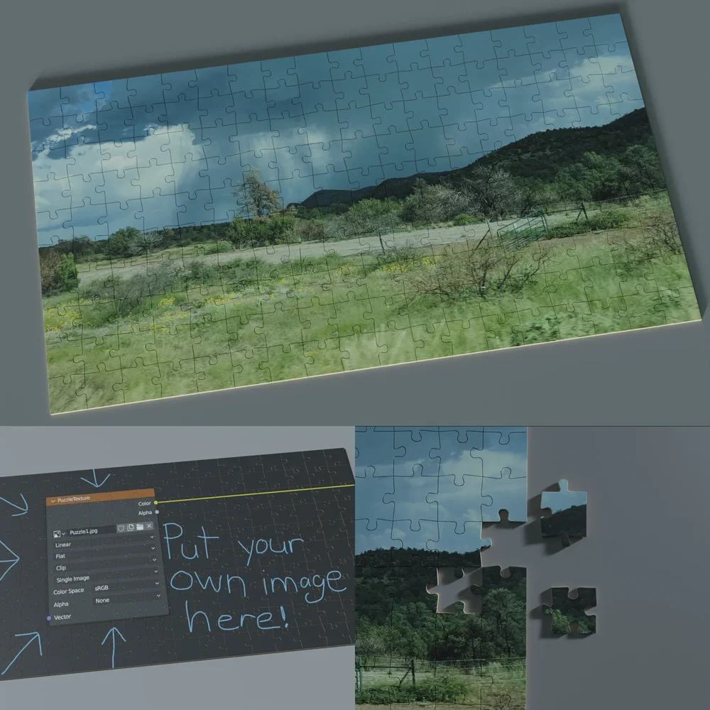 Completed Jigsaw Puzzle (Customizable)
