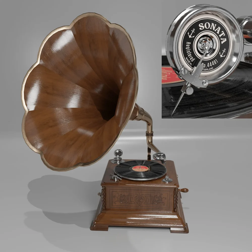 Gramophon Sound Box Sonata Anchor Brand