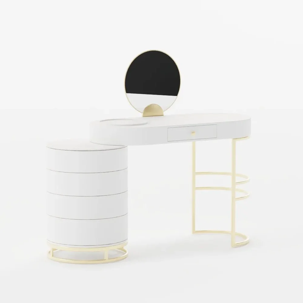 Dressing Table With Swivel Cabinet