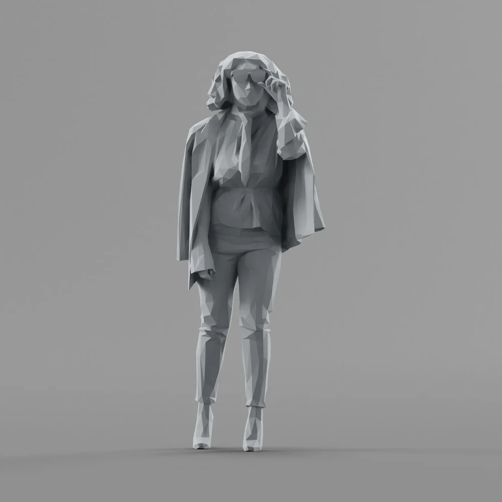 Lowpoly Female Standing