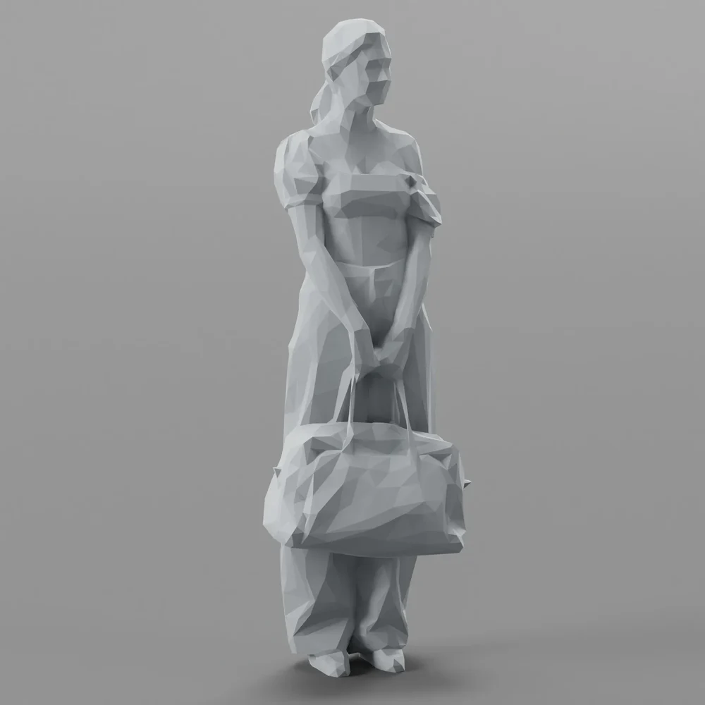 Lowpoly Female Standing