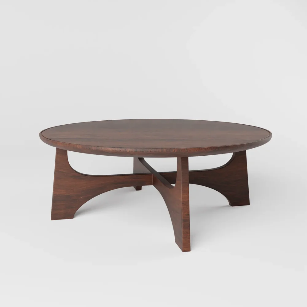Circular Wood Coffe Table