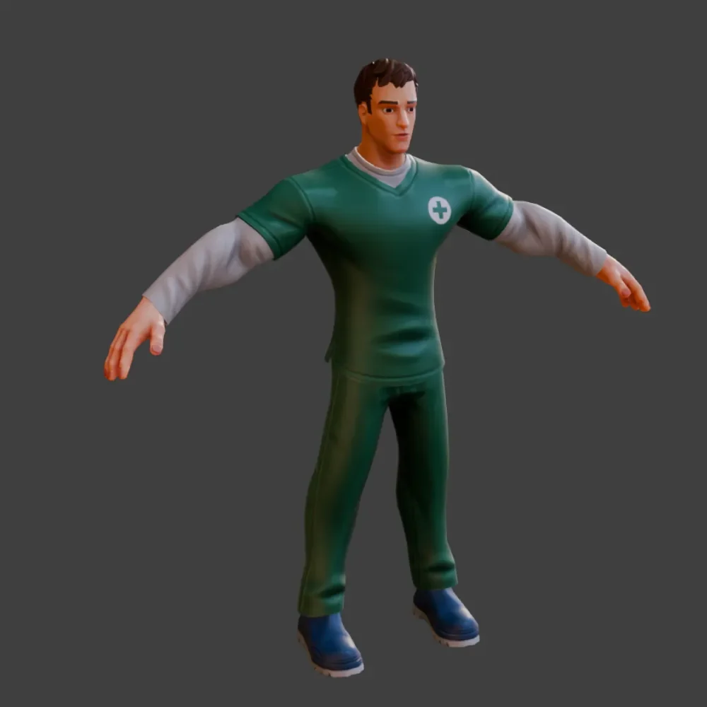 Stylized Male Doctor