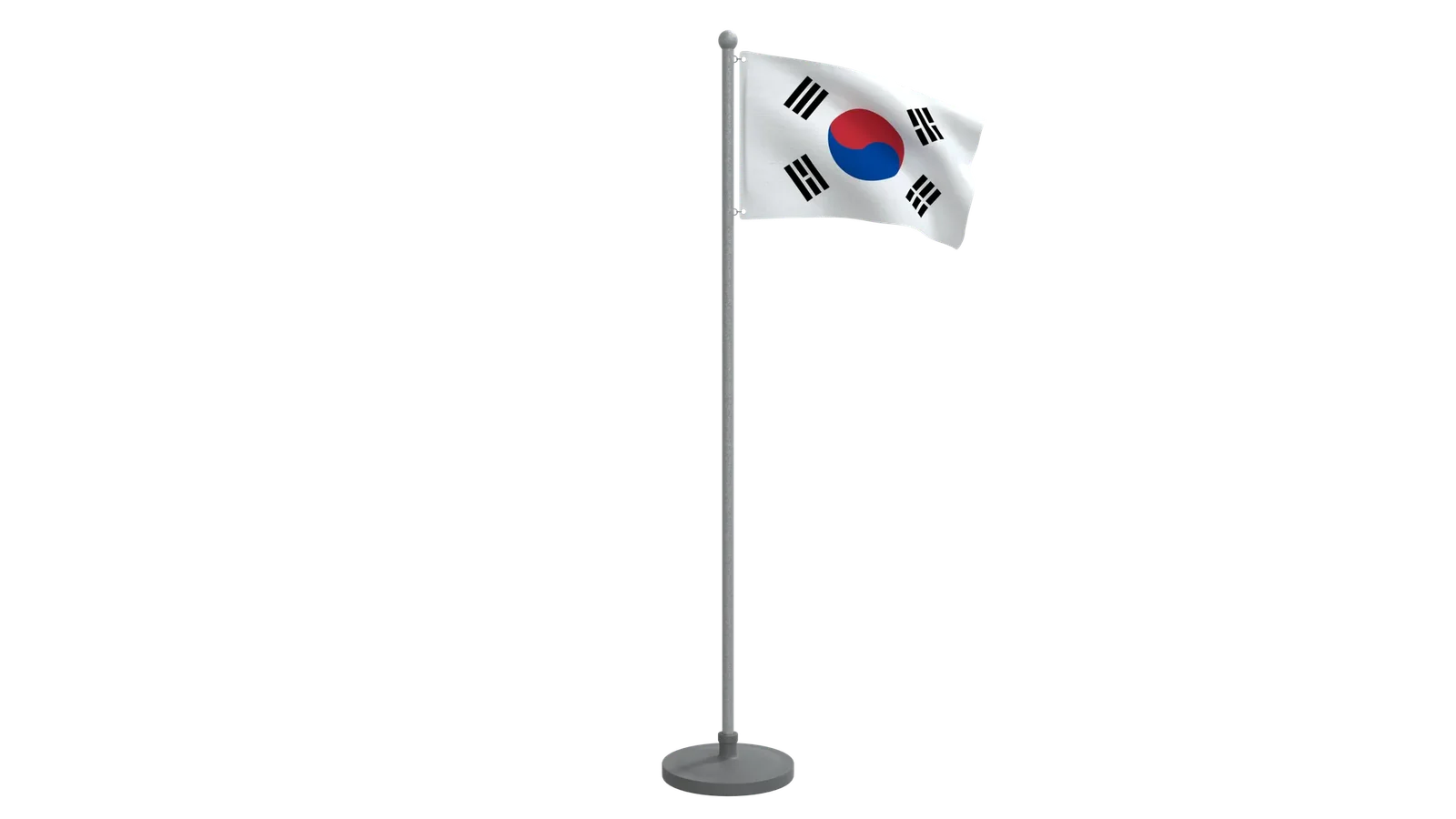 Animated Flag Of South Korea