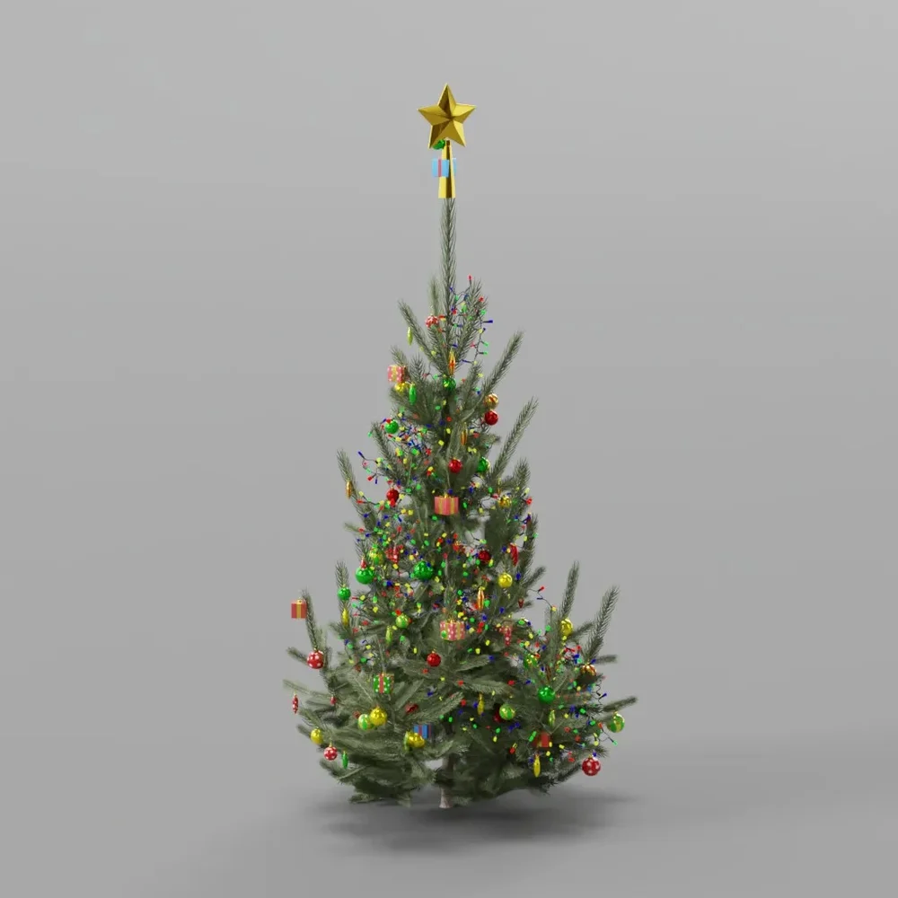 Christmas Tree Decorated Small