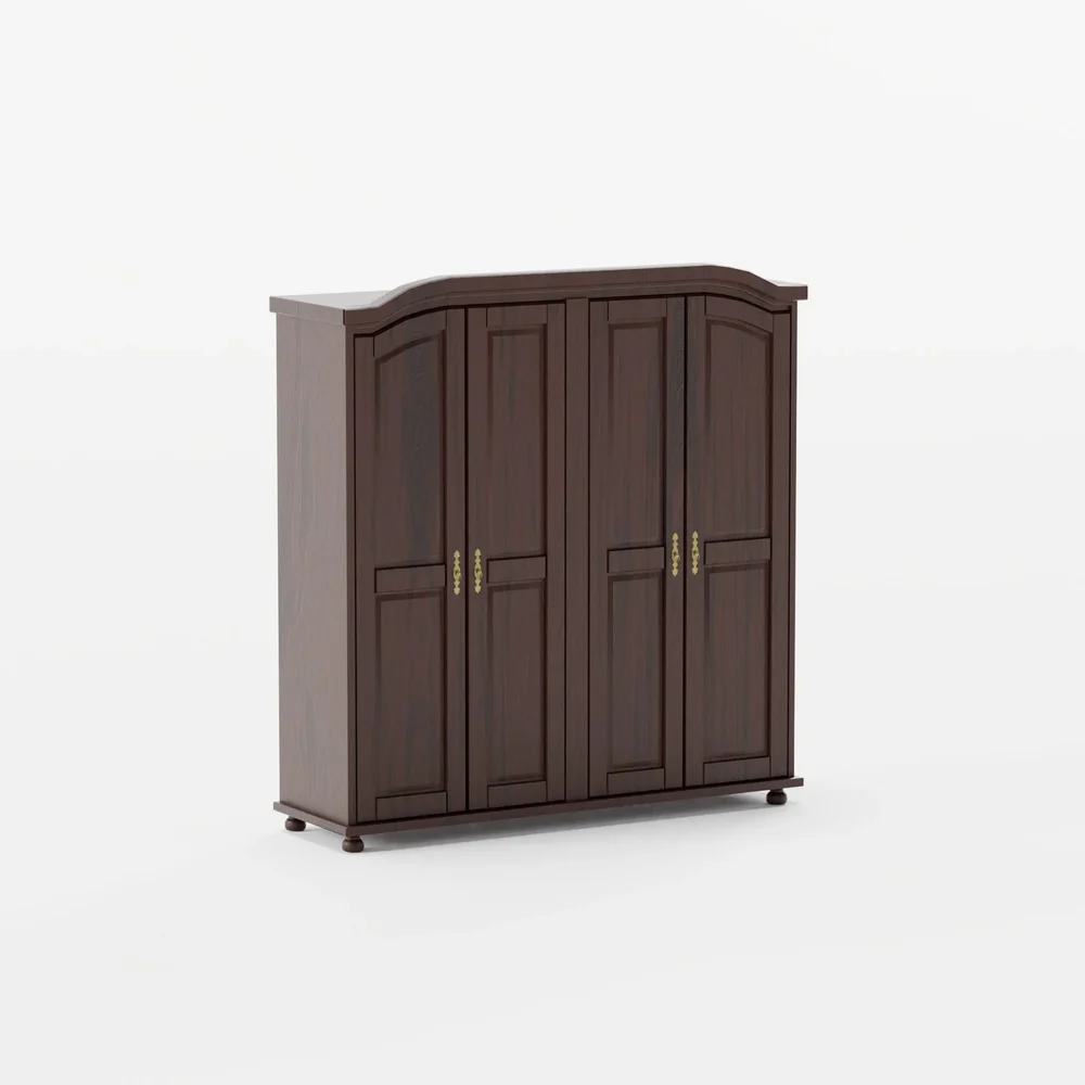 Solid Wood Kyle 4-Door Wardrobe