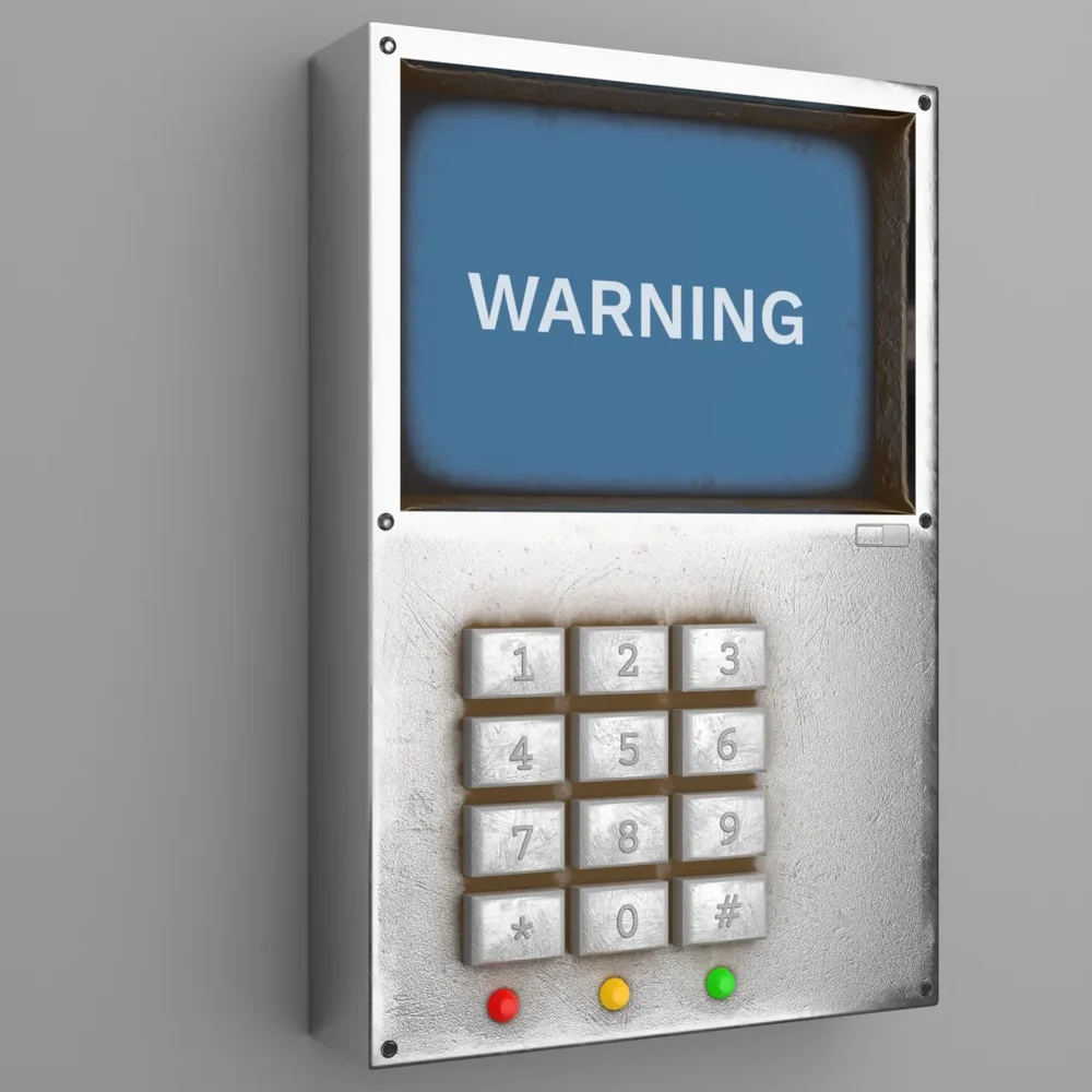 Scifi Control Panel Numpad Buttons