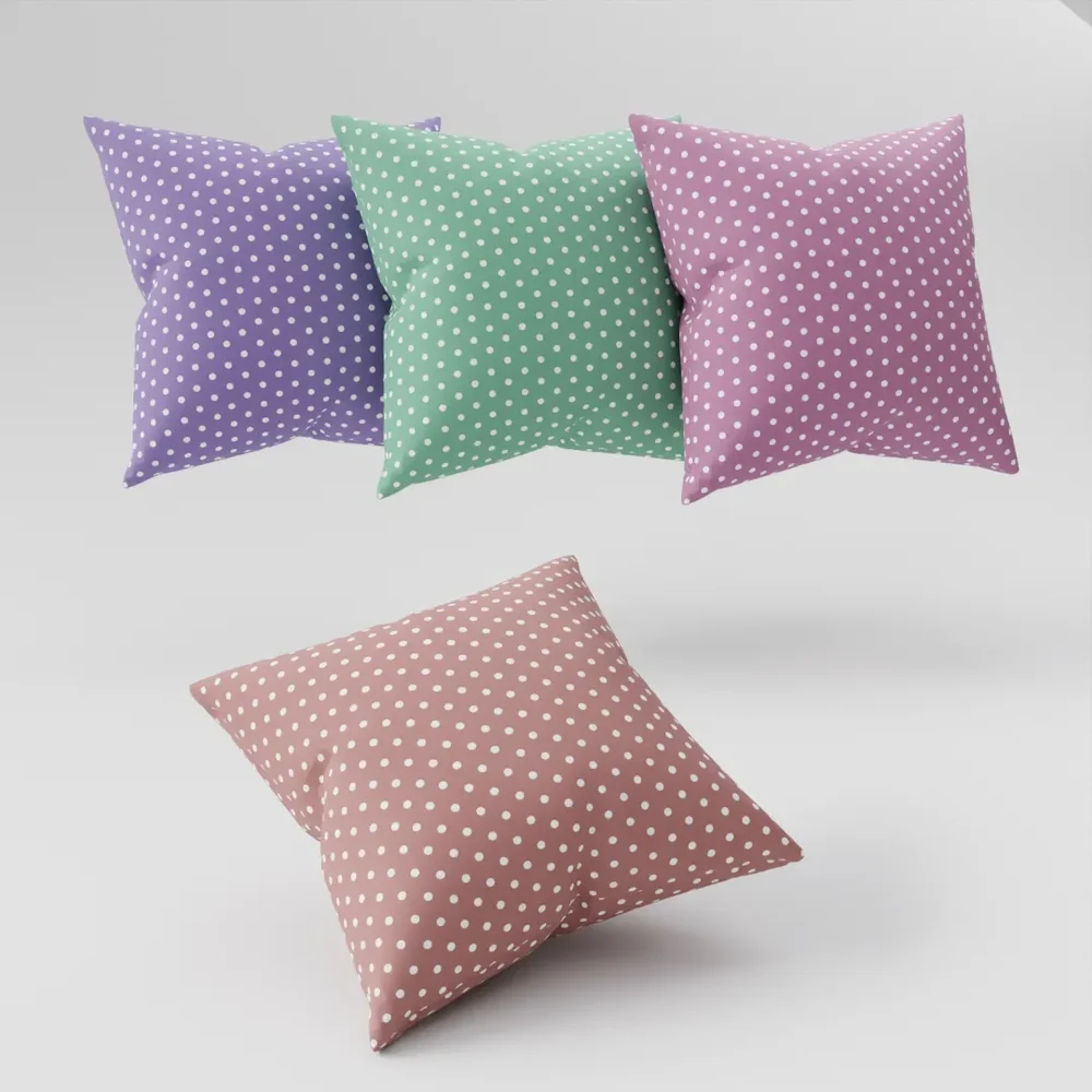 Customizable Polka Dot Pillow