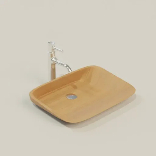 Wooden Wash Bin 44 X 34 X 8