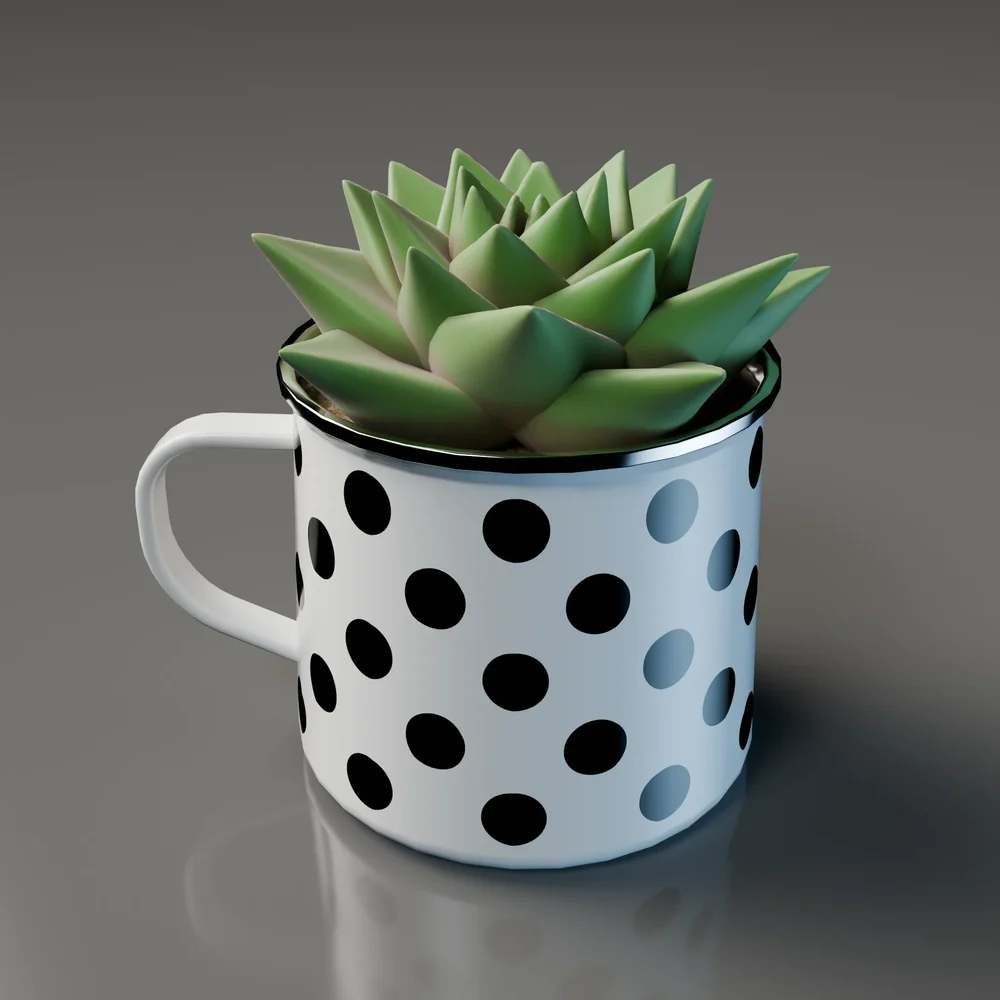 Succulent In A Mug