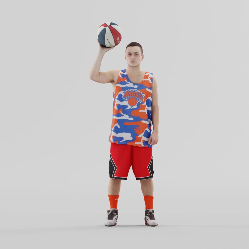 Basketball Player With Ball