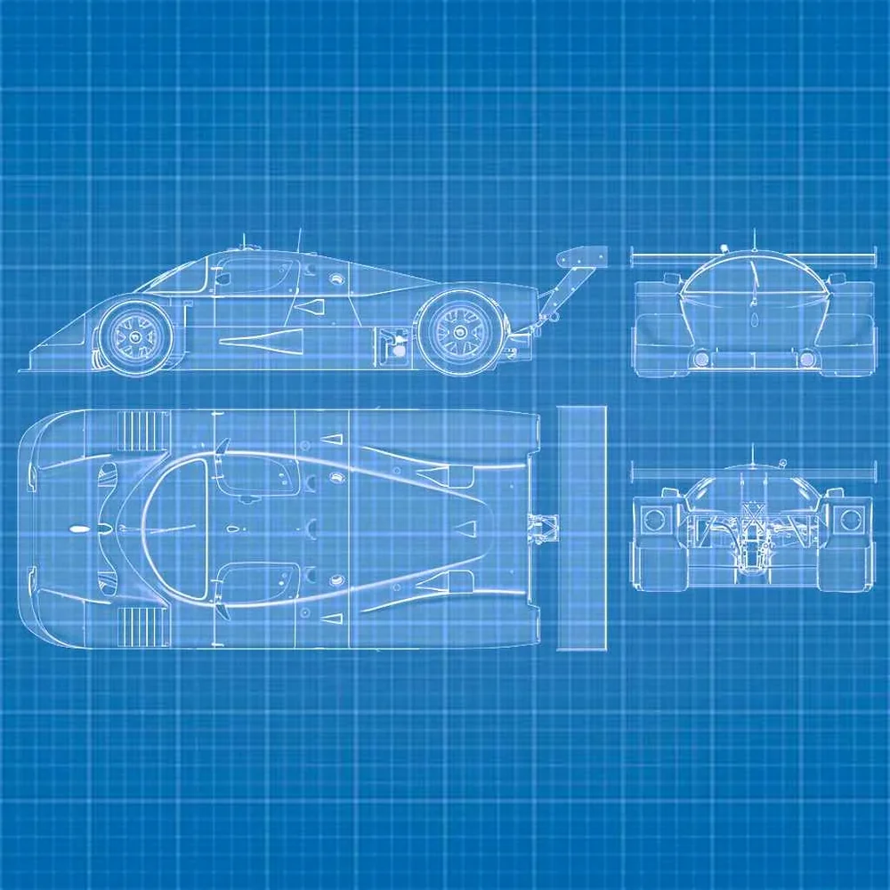 [Blueprint] Sauber Mercedes C9 Lemans