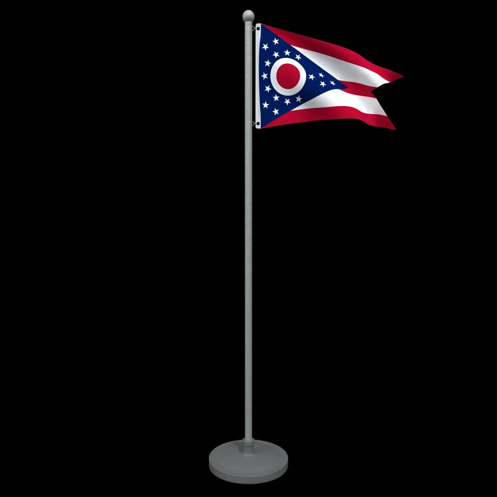 Animated Flag Of Ohio State