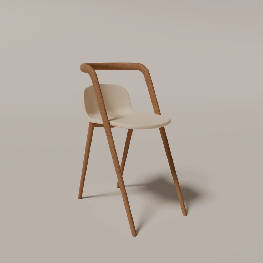 Modern Minimalist Wooden Chair