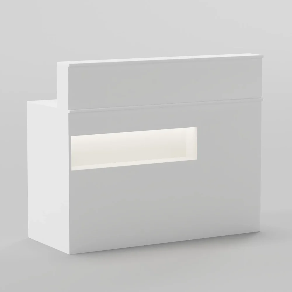 Reception Desk With Product Cubby