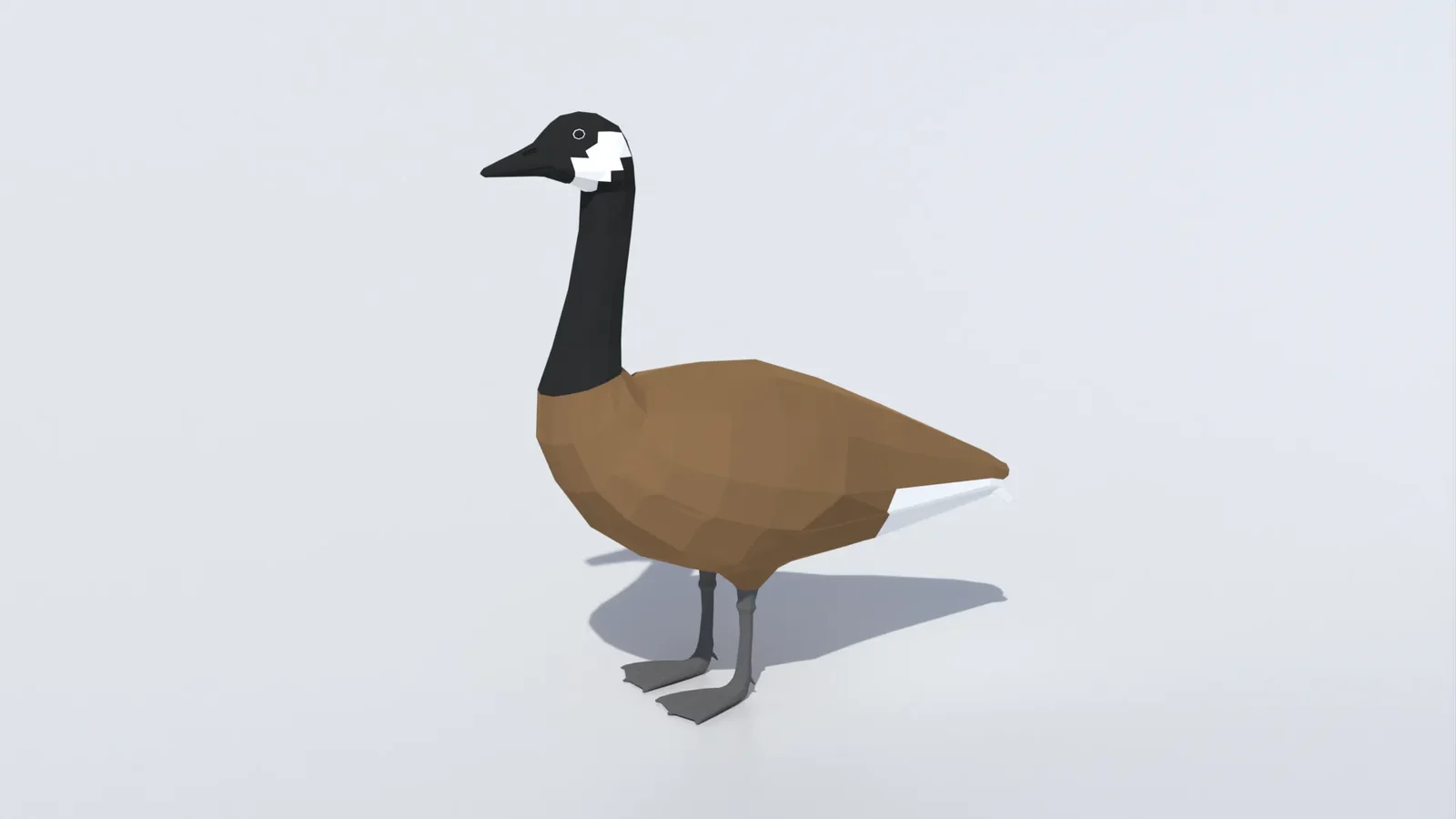 Low Poly Canada Goose