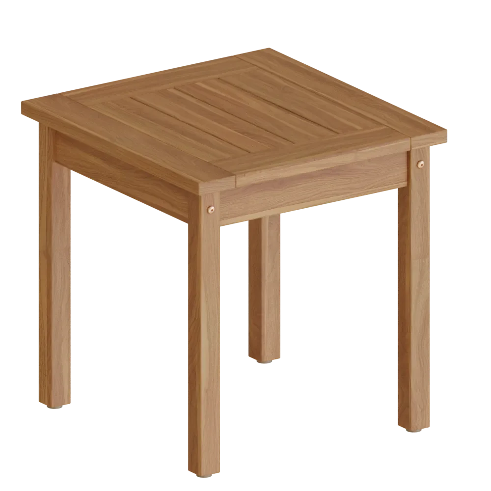Square Wood Side Table