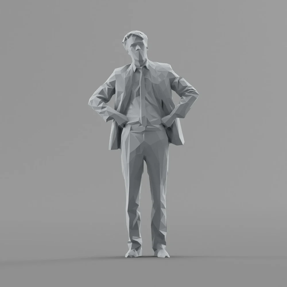 Lowpoly Male Standing