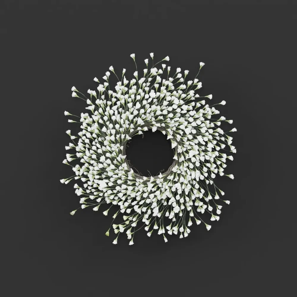 White Blossom Wreath