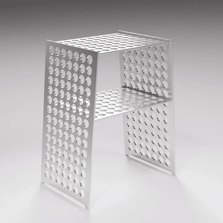 Irrational Stainless Steel Side Table