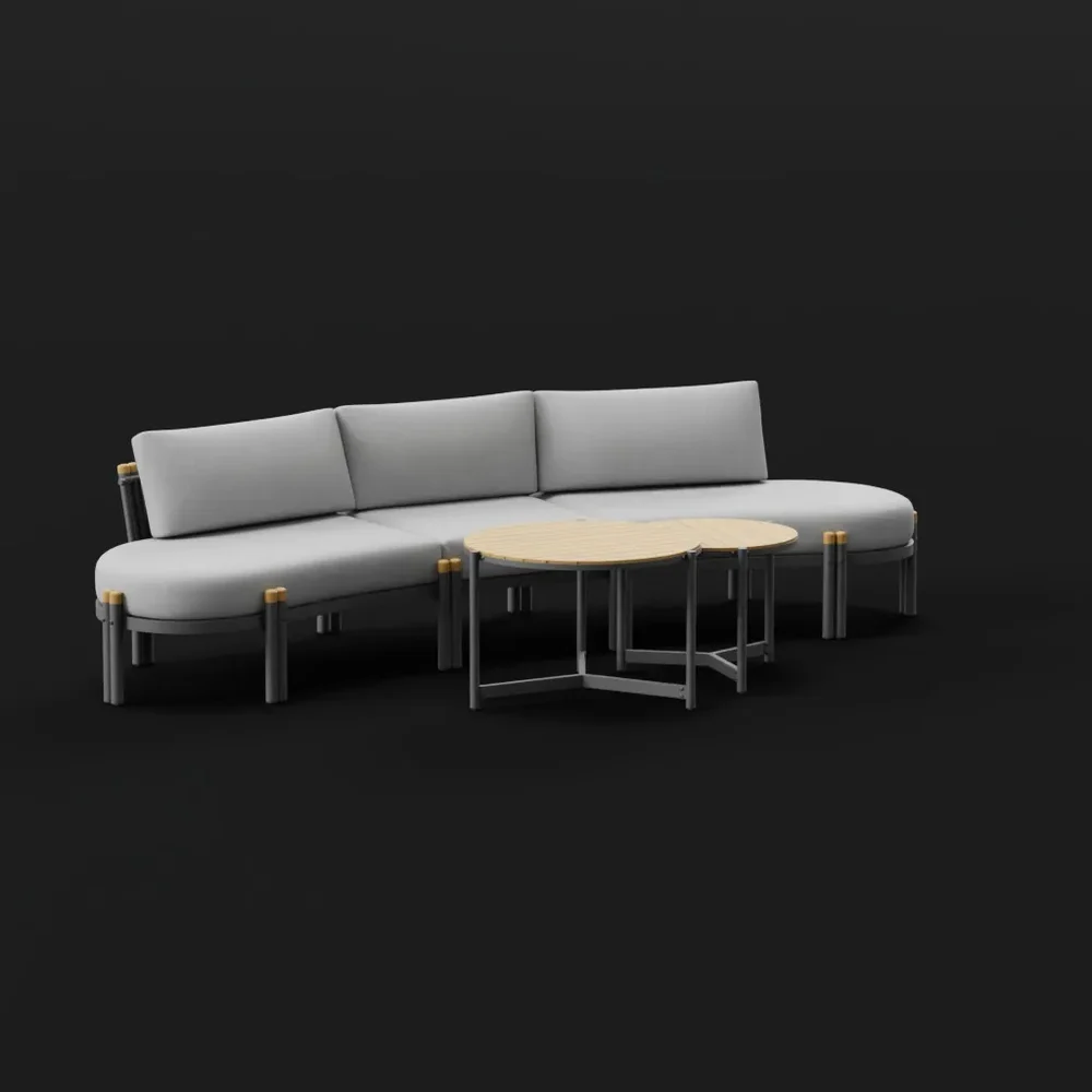 Modern Outdoor Sofa With Coffee Table